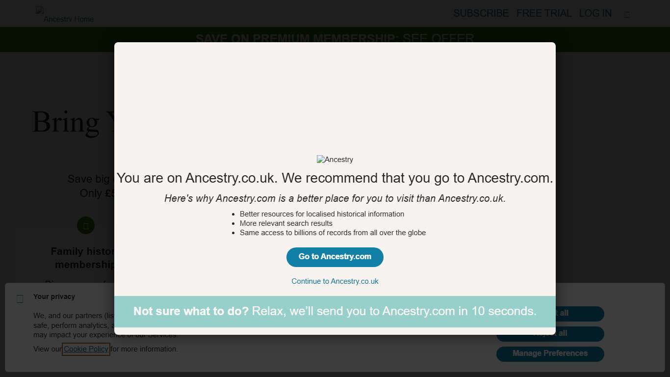 Ancestry Genealogy, Family Trees & Family History Records